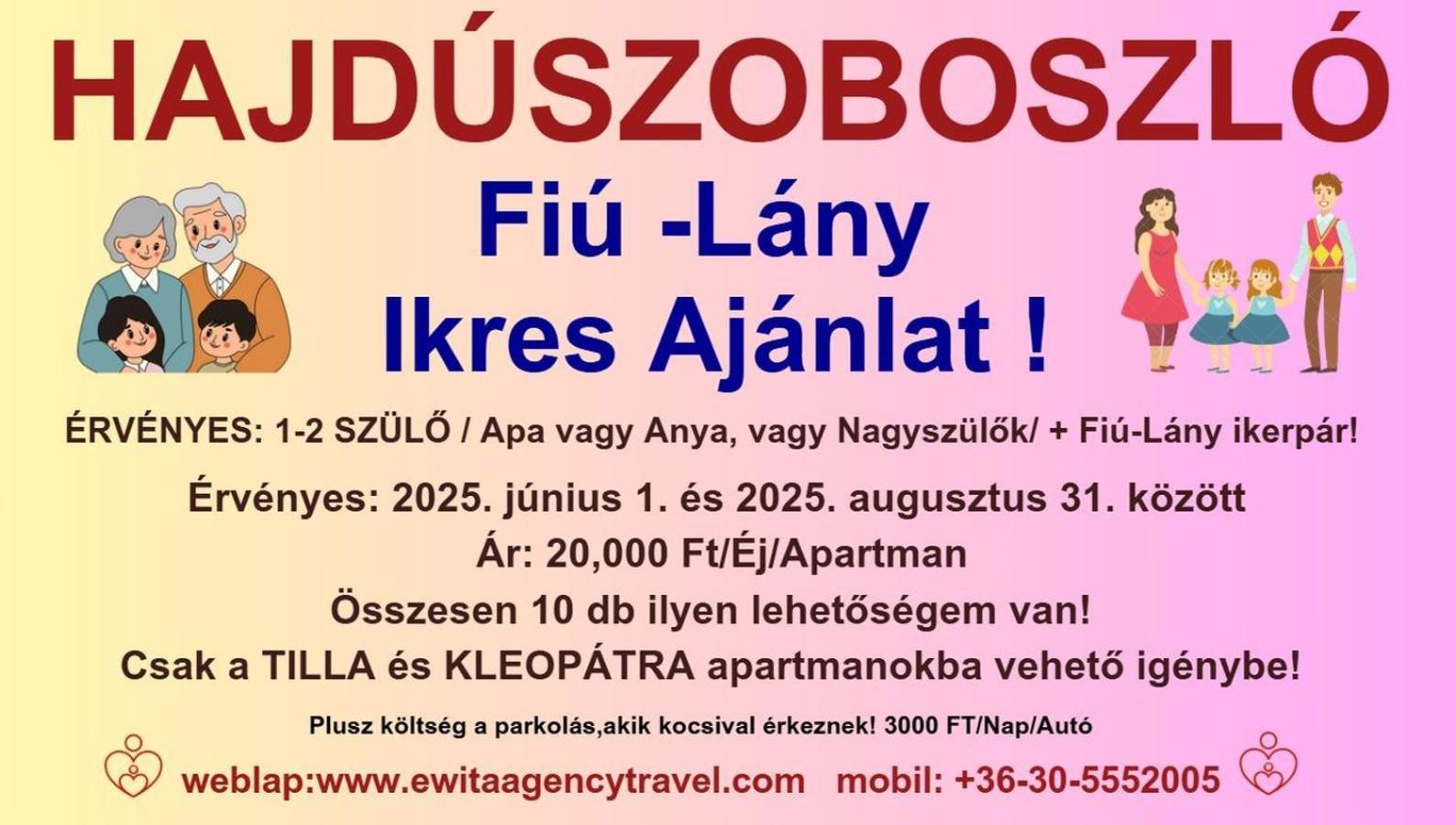 TILLA Stúdió Apartman Hajdúszoboszló Exterior foto